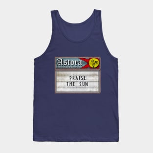 Dark Souls - "Praise the Sun" Astora Church Sign Tank Top